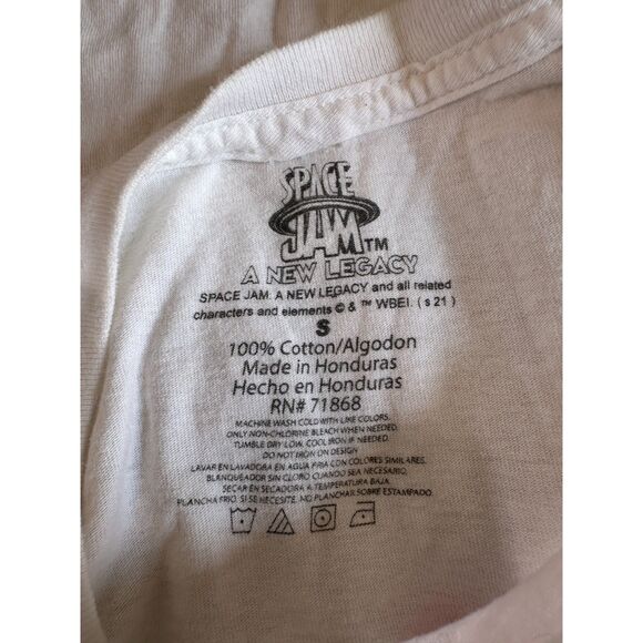 Space Jam White T Shirt Size Small - Picture 3 of 3